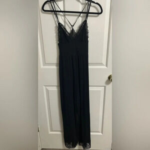 Victoria's Secret Crochet Lace Strappy Jumpsuit Soft  XS